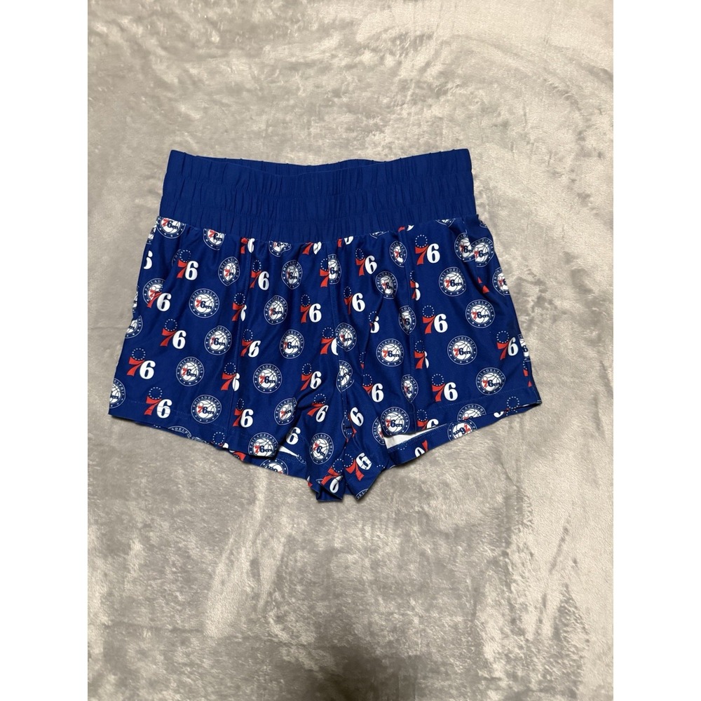 Concepts Sport Philadelphia 76ers Pajama Shorts Womens Medium Blue NBA Lounge